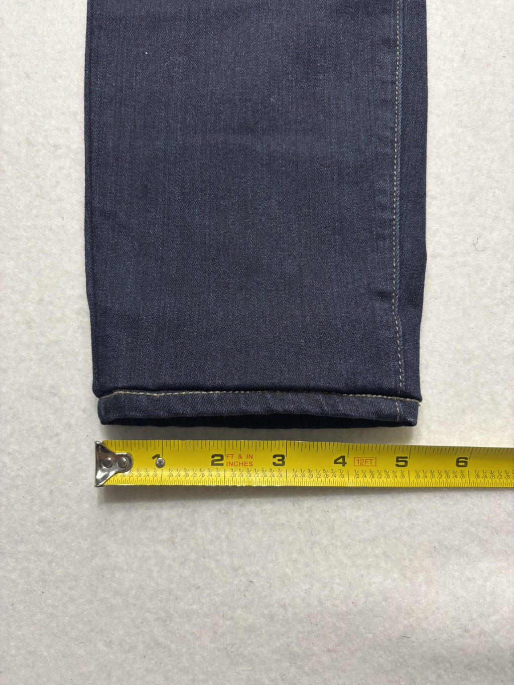 Paige Edgemont Jeans Womens 31 Blue Dark Wash Mid Rise Ultra Skinny 31x29.5 Zips