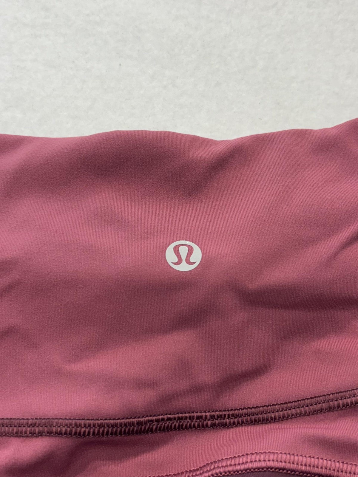 Lululemon Leggings Womens 4 Red Colorblock High Rise Crop 23.5" Inseam Stretch