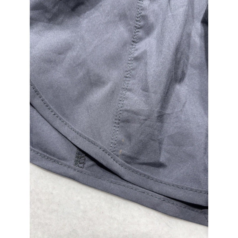 Lululemon Gray High Rise Running Shorts Womens 6 Zip Pocket 2.5" Inseam LWSDS