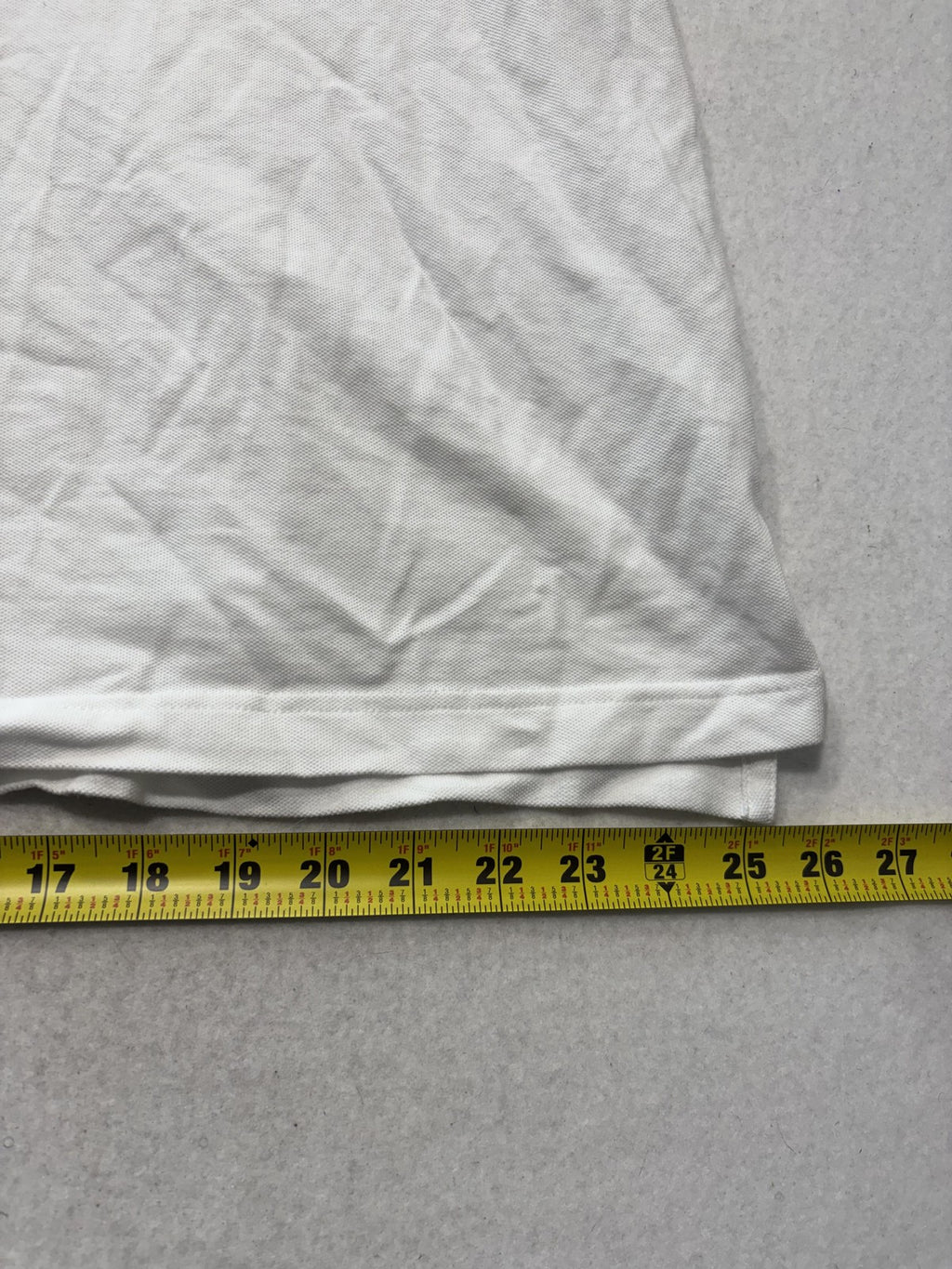 George Polo Shirt Mens 2XL White Stretch Knit Short Sleeve Tagless Casual