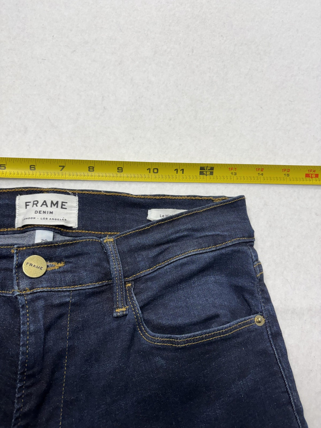 FRAME Le High Skinny Jeans Womens 29 Blue Dark Wash High Rise Stretch 29x29