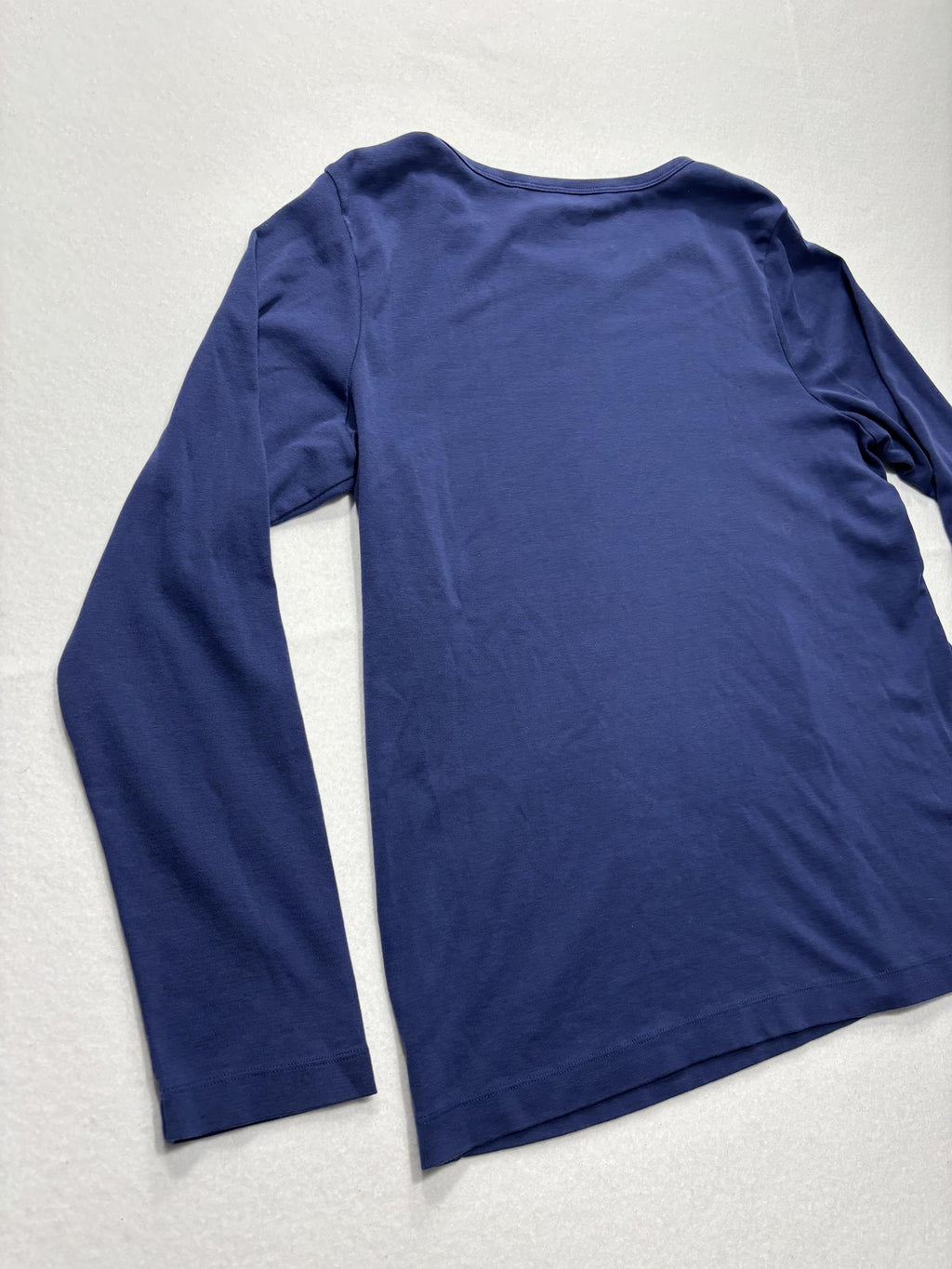 Tommy Bahama Shirt Womens XL Blue Crew Neck Long Sleeve Cotton Tee Basic Casual