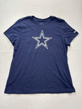 Dallas Cowboys Shirt Mens XL Blue NFL Football Nike Logo Essential Tee Star