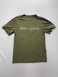 George Shirt Mens Small Green Home Grown Texas Graphic Glitter T-Shirt GM226097