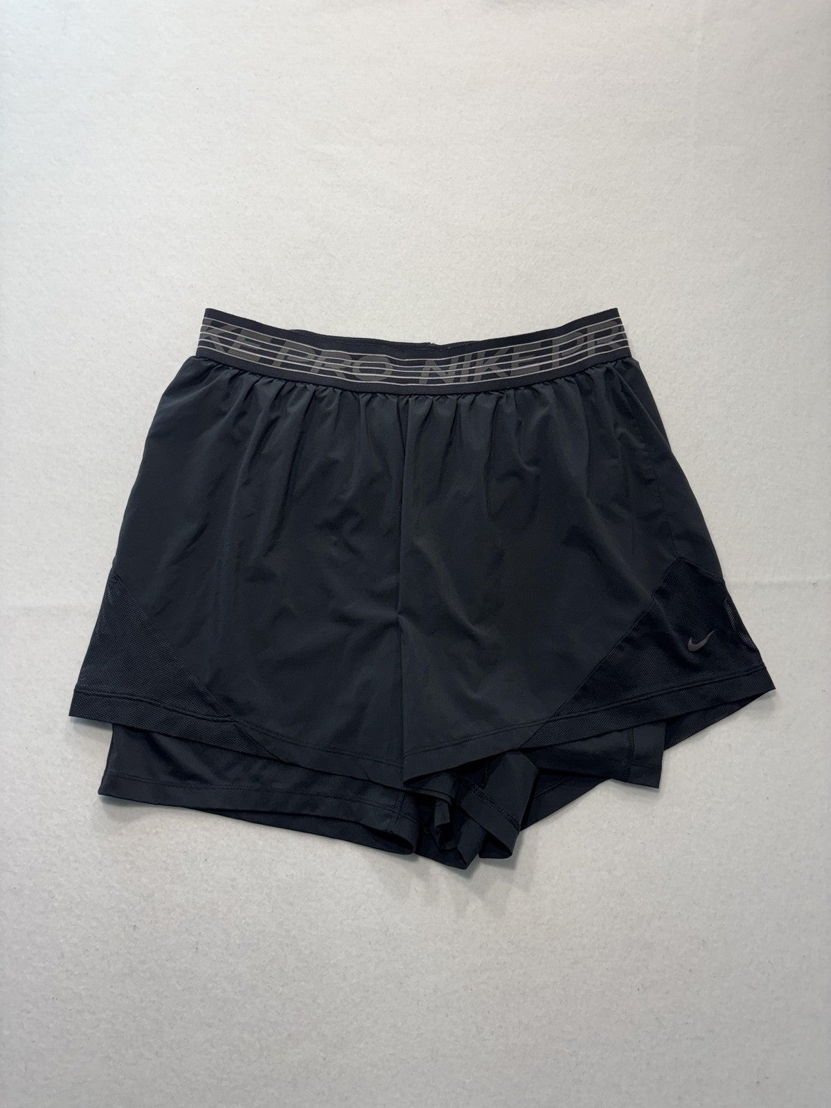 Nike Pro Dri-FIT Shorts Mens Large Black 5" Inseam Lined Running Lightweight
