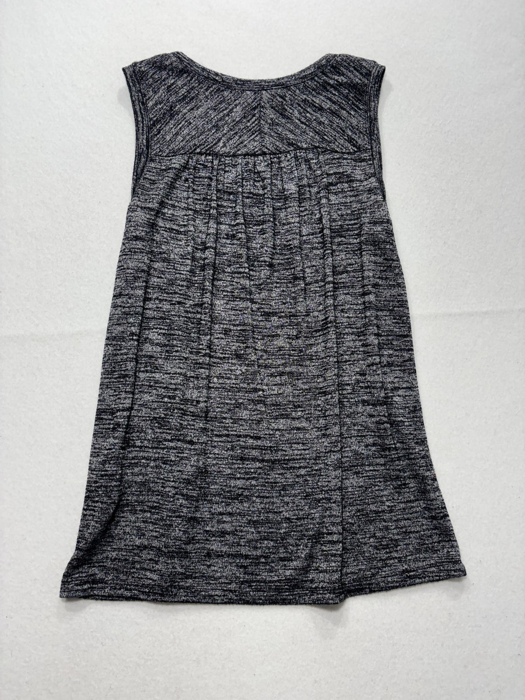 Banana Republic Tank Top Womens S Gray Scoop Neck Pleat Back Jersey Relaxed