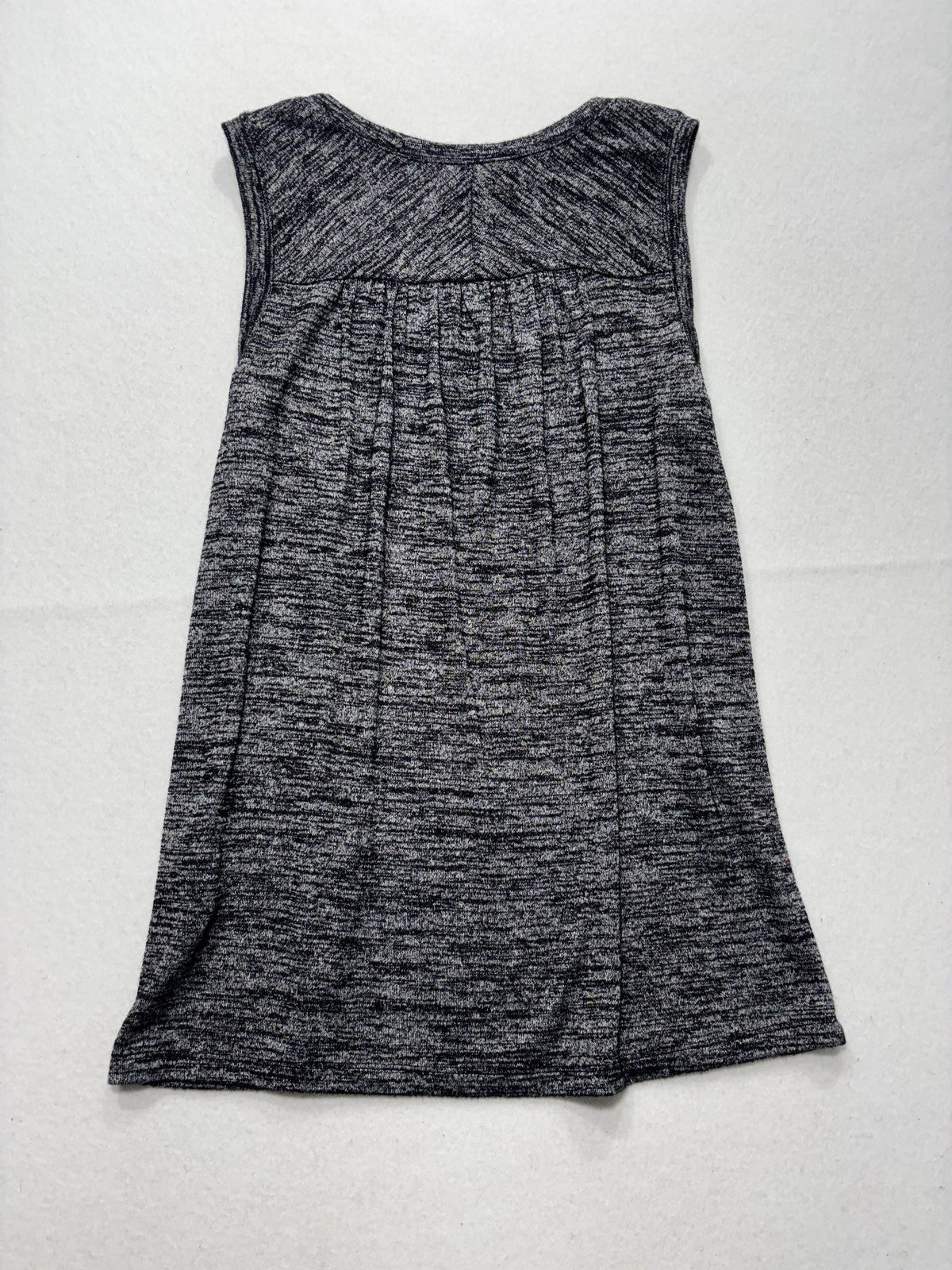 Banana Republic Tank Top Womens S Gray Scoop Neck Pleat Back Jersey Relaxed