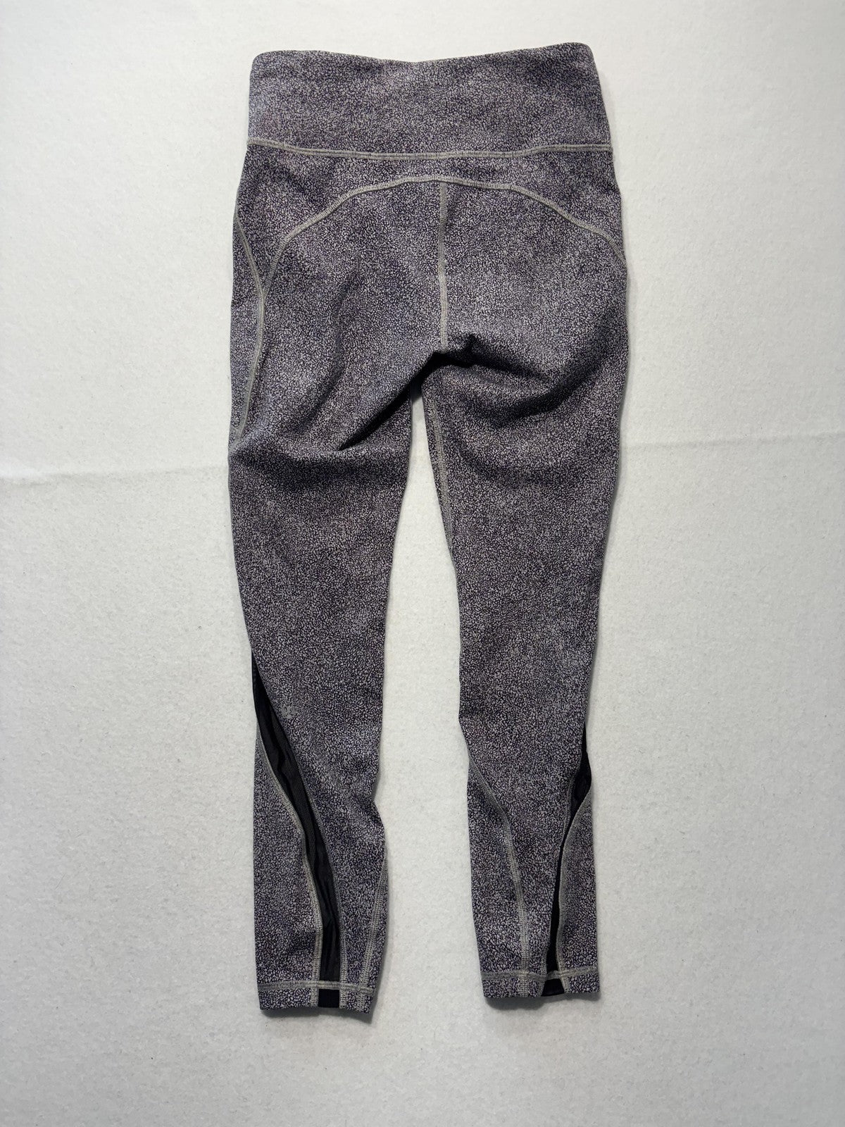 Lululemon Leggings Womens 6 Gray High Rise Cropped 22" Inseam Pocket Running
