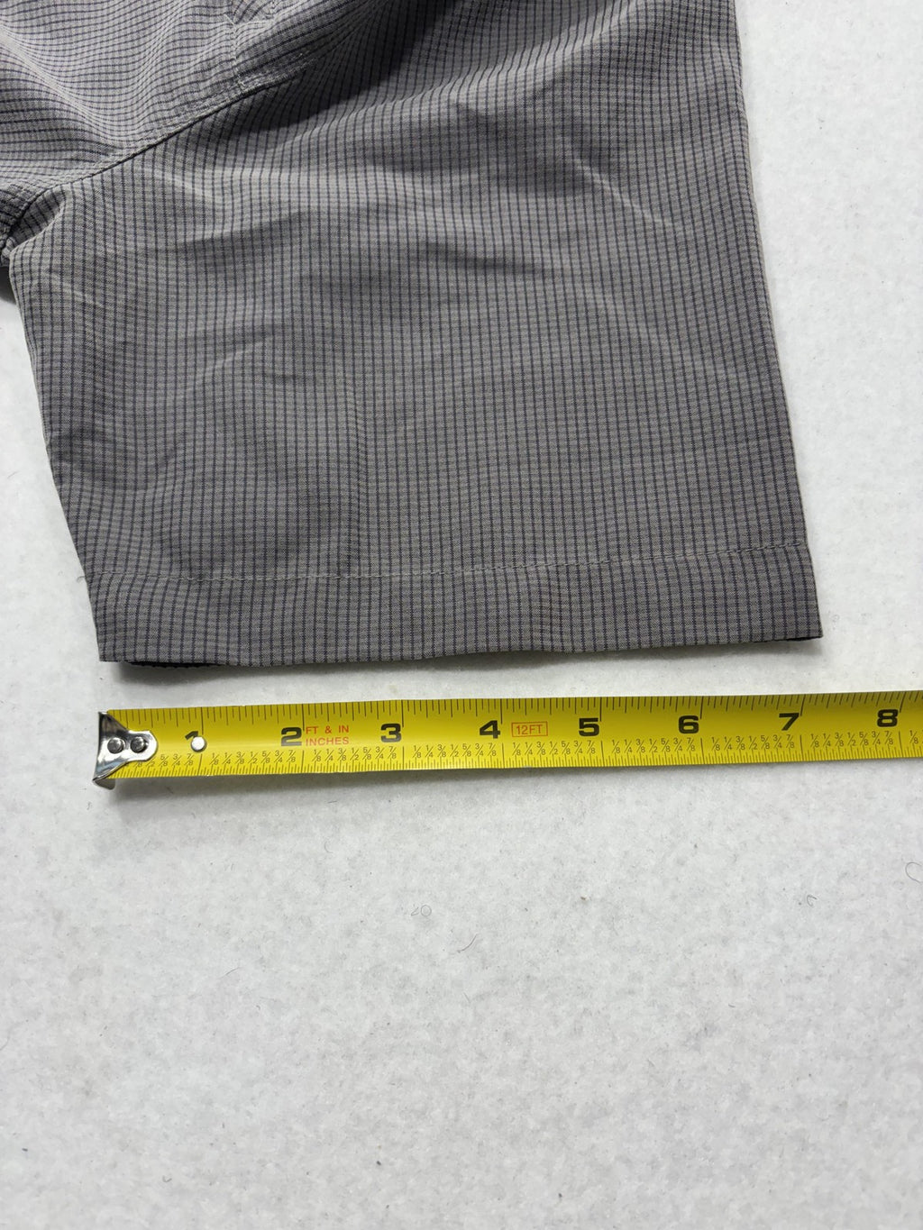 The North Face Shirt Mens Medium Gray Check Short Sleeve Button Up Hiking Casual
