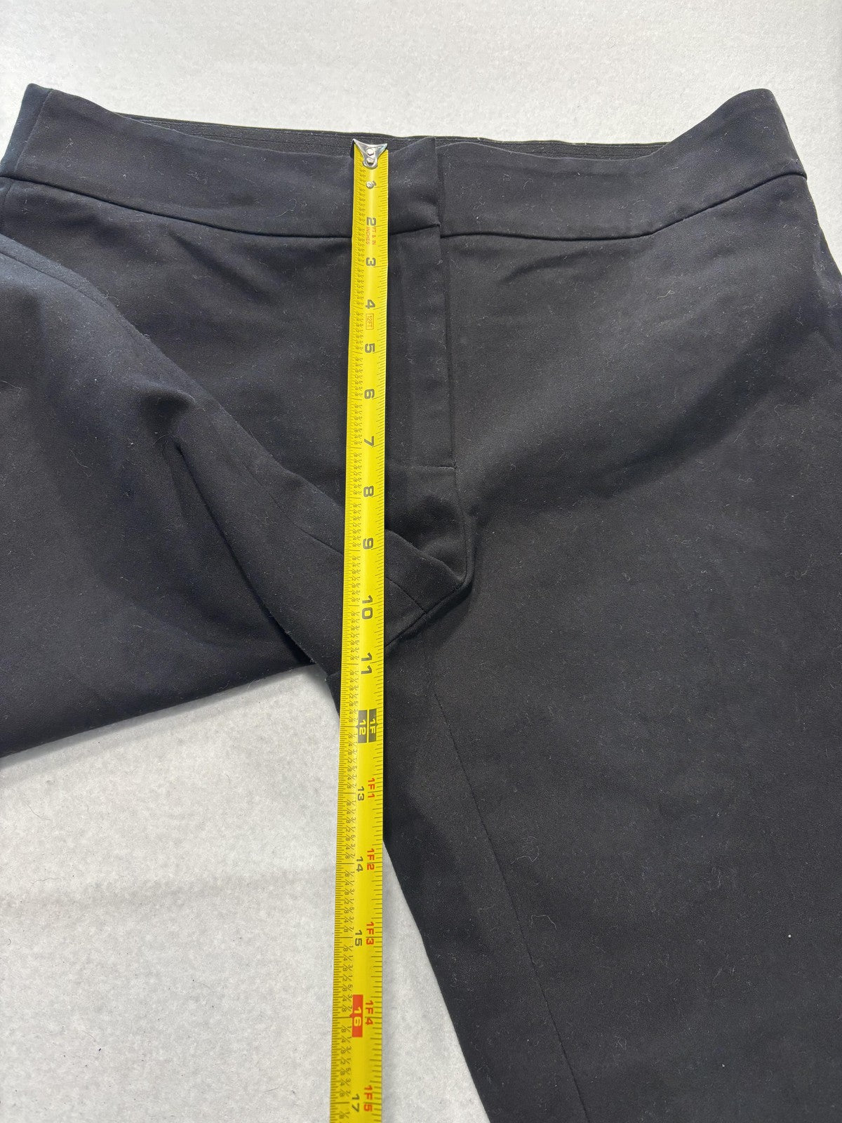 MICHAEL Michael Kors Dress Pants Womens 10 Black Twill Slim Ankle Pull On Work