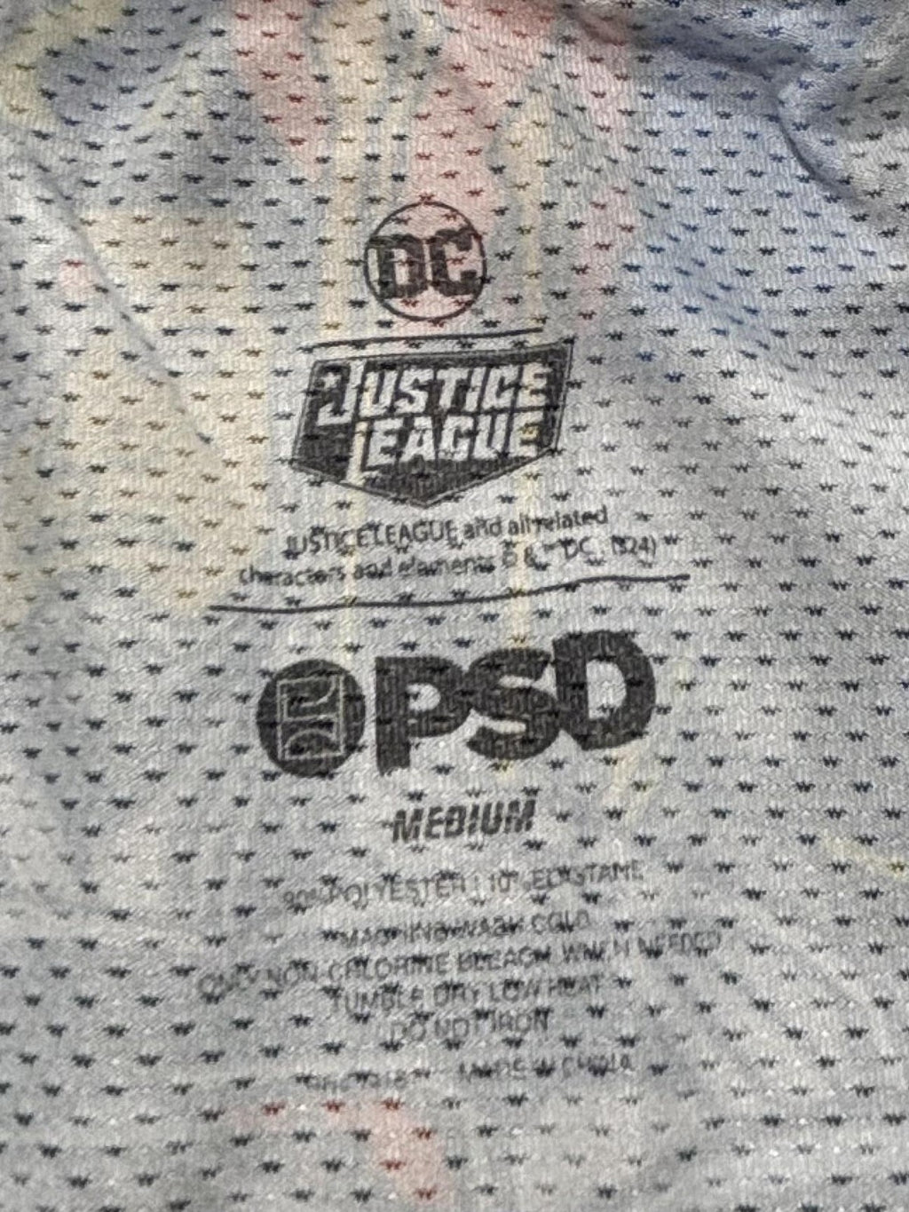 PSD Boxer Briefs Mens Medium Multicolor Justice League Batman Superman Flash