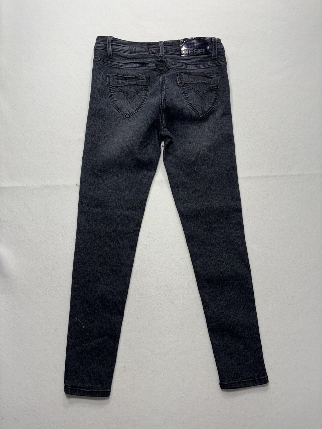 Diesel Jeans Womens 27 Gray Charcoal Wash Low Rise Skinny Stretch 27x29.5
