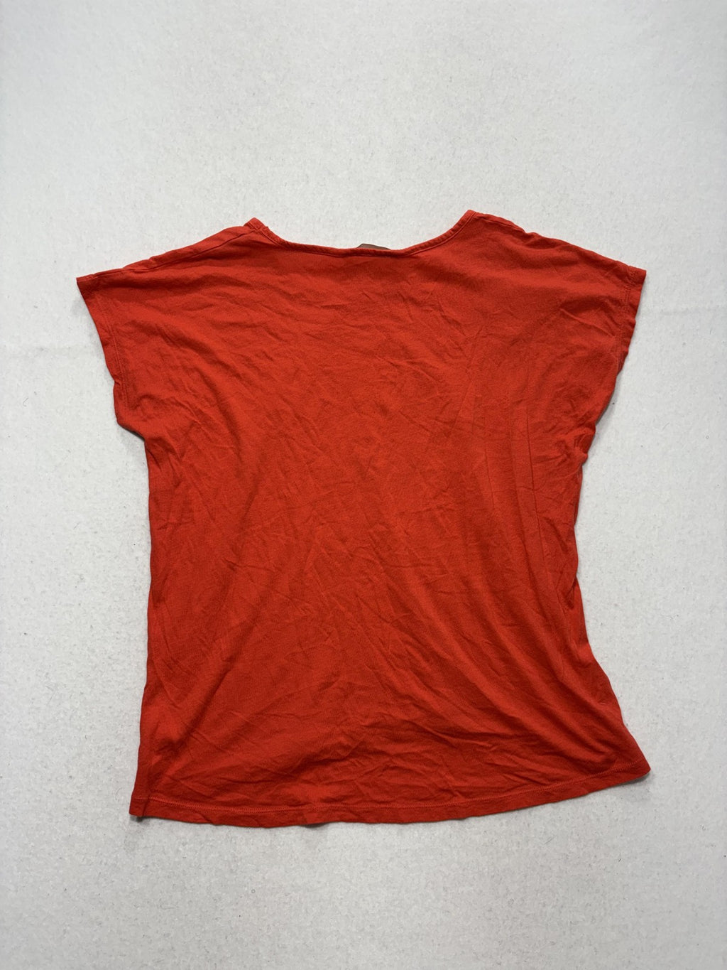 Michael Kors Shirt Womens Medium Orange Scoop Neck Dolman MK Logo Studded Tee