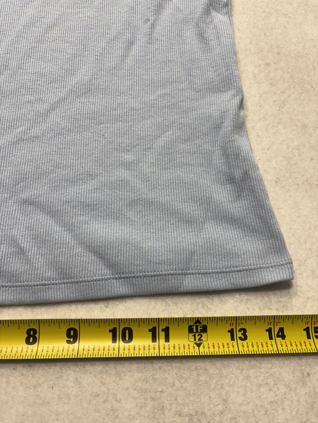 Old Navy Shirt Womens Small Blue Square Neck Short Sleeve Ribbed Tee Stretch