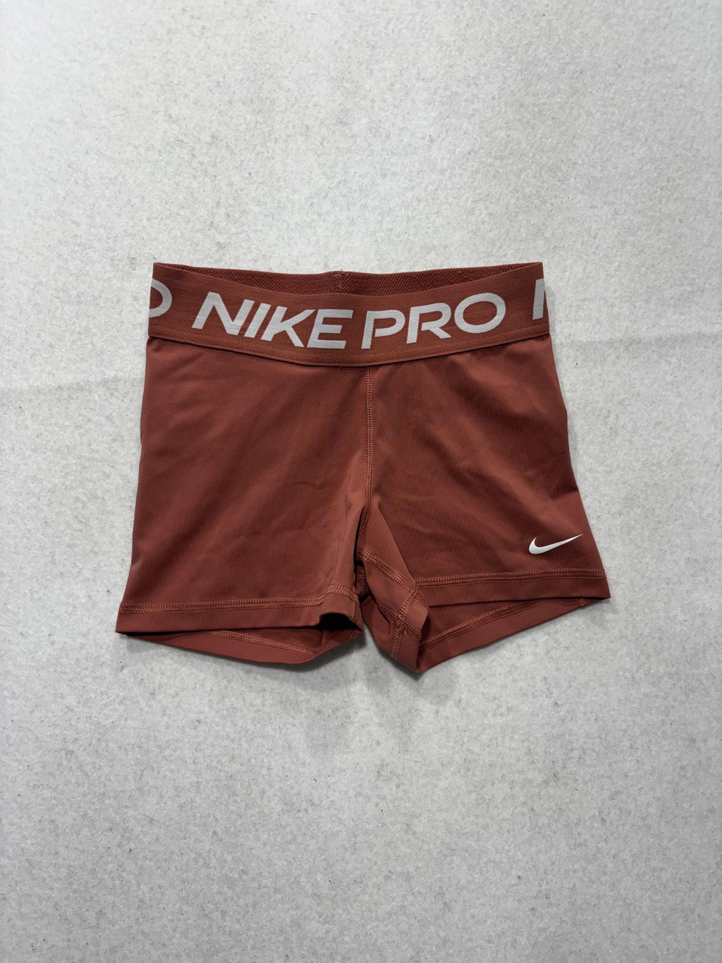 Nike Pro Compression Shorts Womens XS Orange 3" Inseam 445591-727