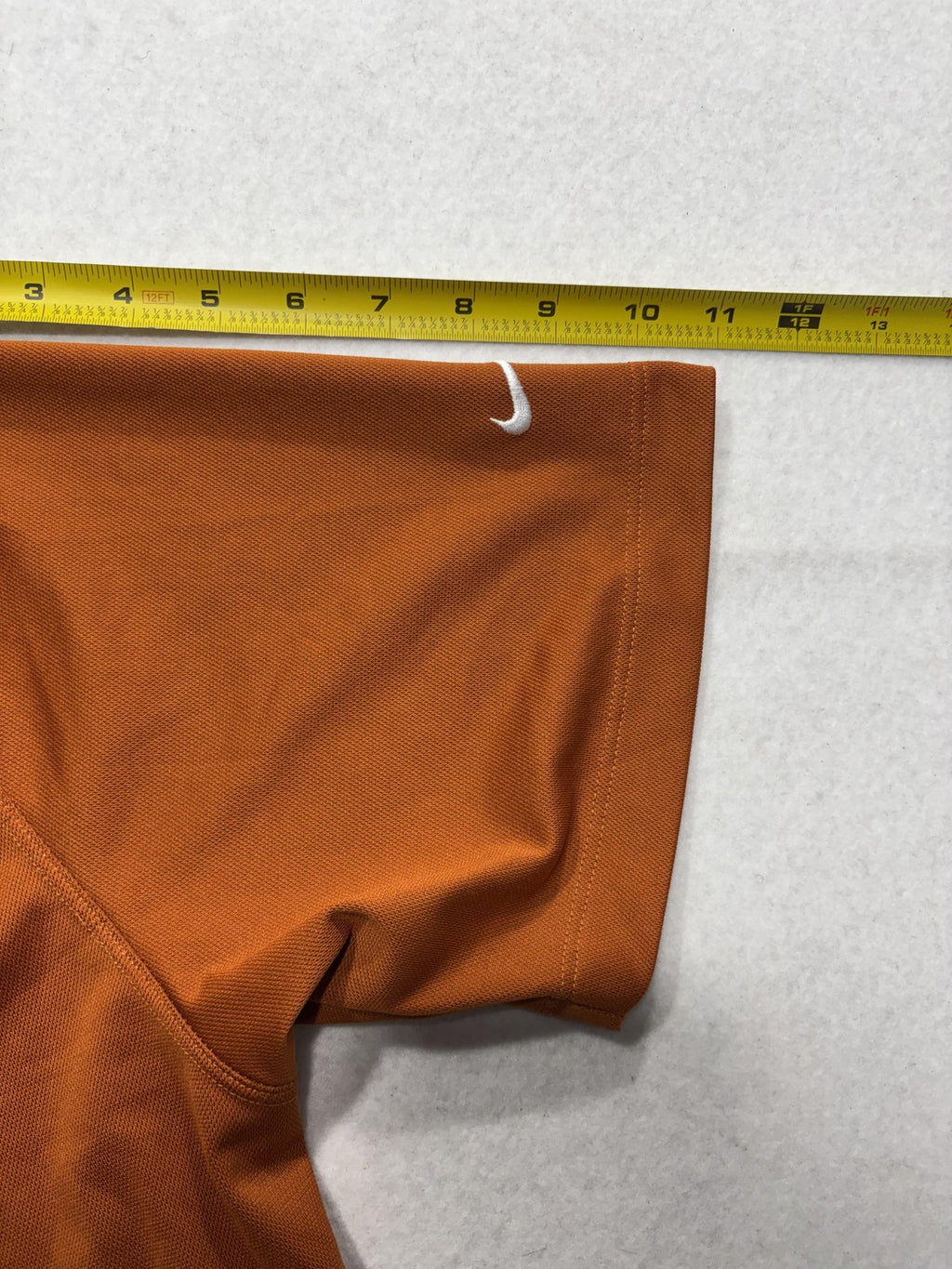 Nike Dri-FIT Golf Polo Shirt Mens Large Orange ETX Logo Short Sleeve Performance