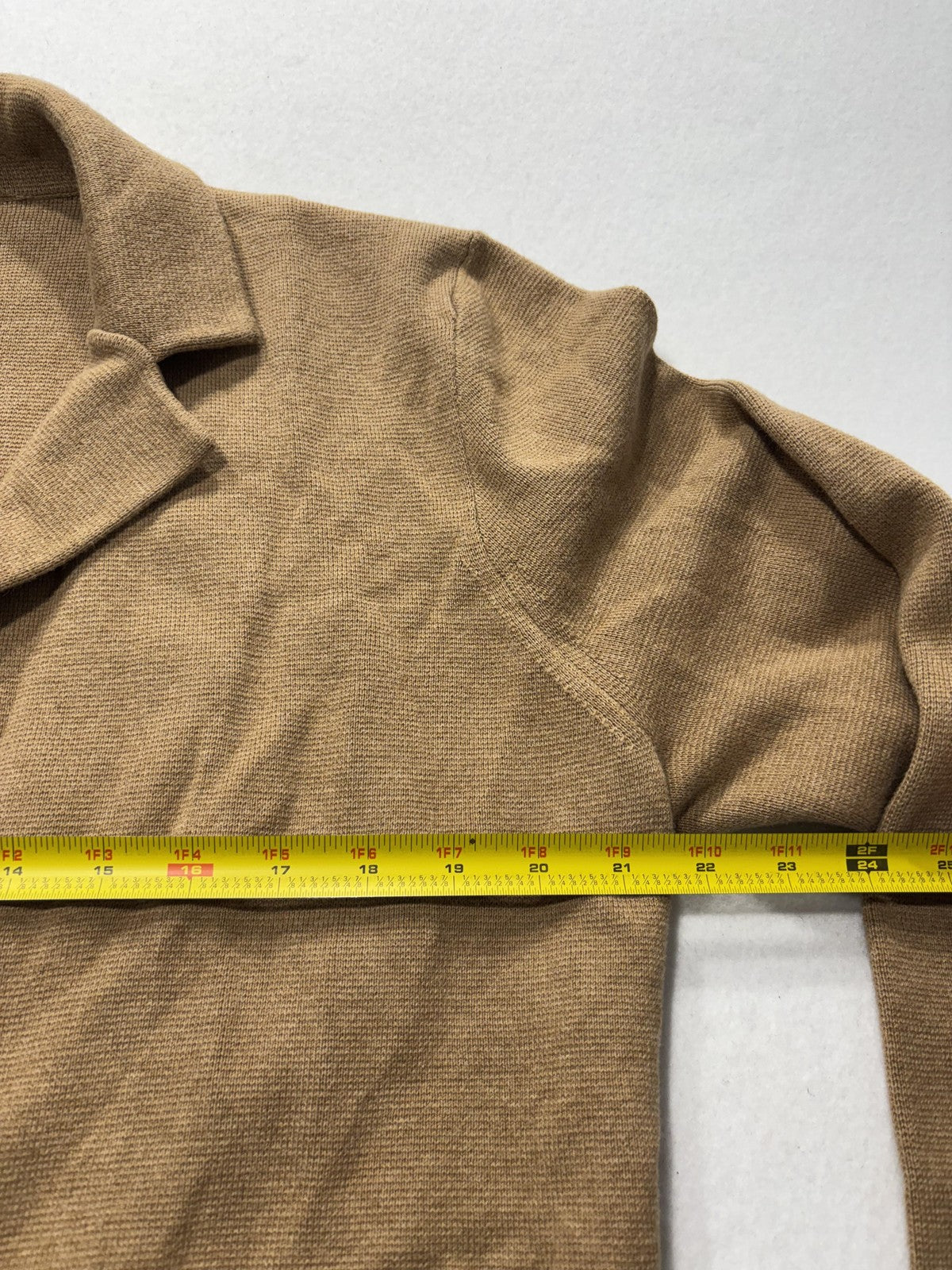 J.Crew Blazer Womens L Brown Knit Cotton One Button Lightweight Jacket Casual