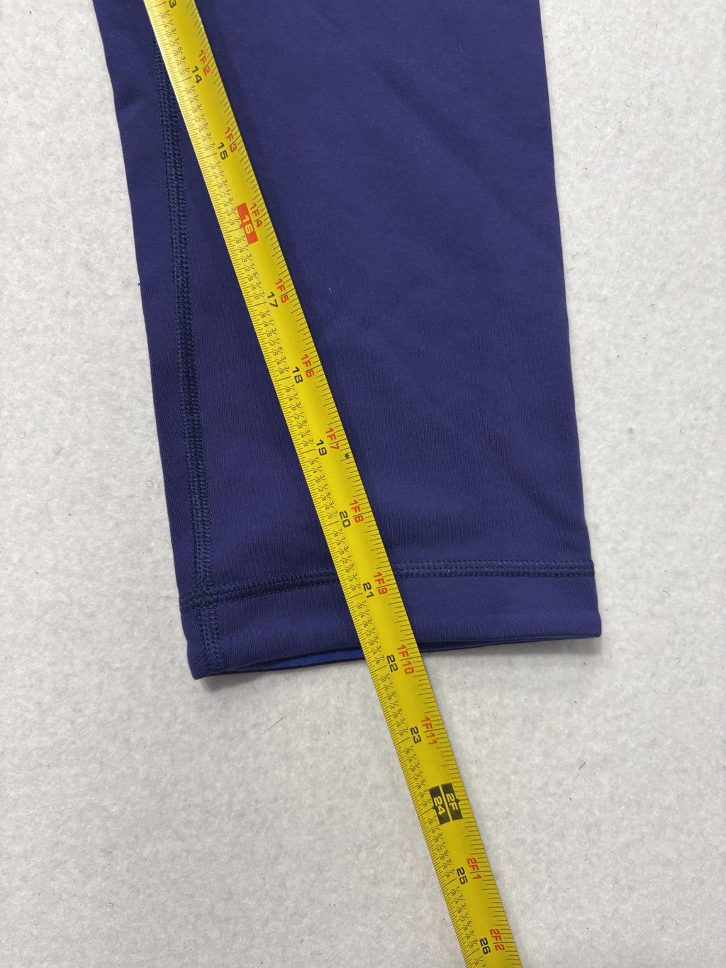 Lululemon Leggings Womens 10 Blue High Rise 22.5" Inseam Capri Yoga Stretch