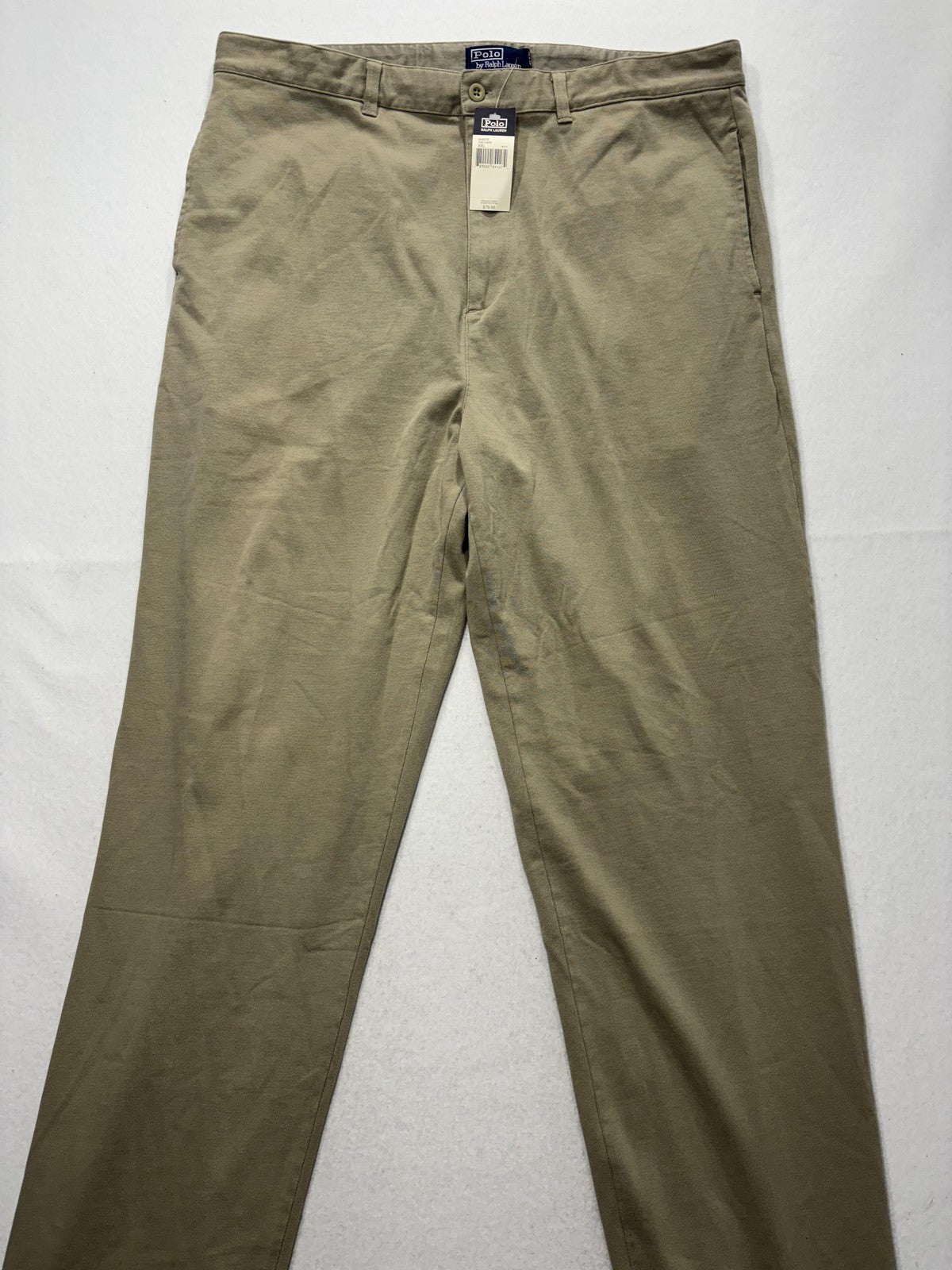 Polo Ralph Lauren Chino Pants Mens 42x30 Beige Regular Fit Cotton Casual Work