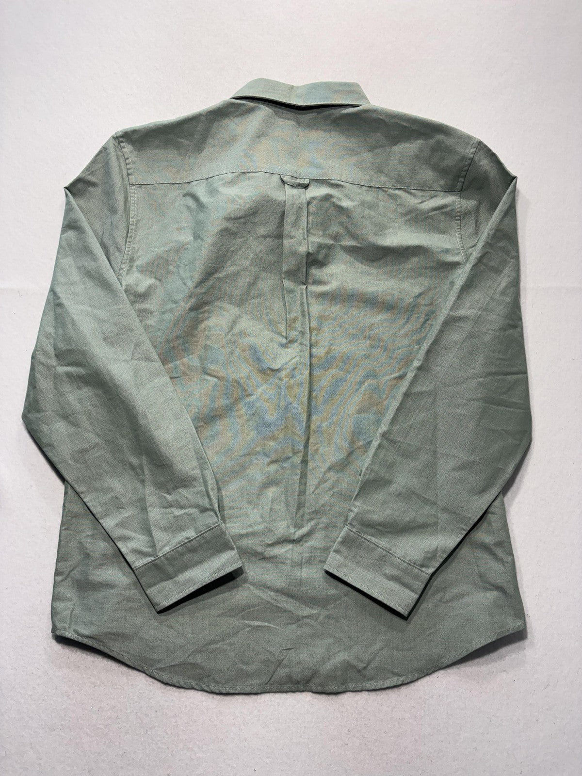 Mack Weldon Shirt Mens 2XL Green Oxford Long Sleeve Button Up Performance Casual