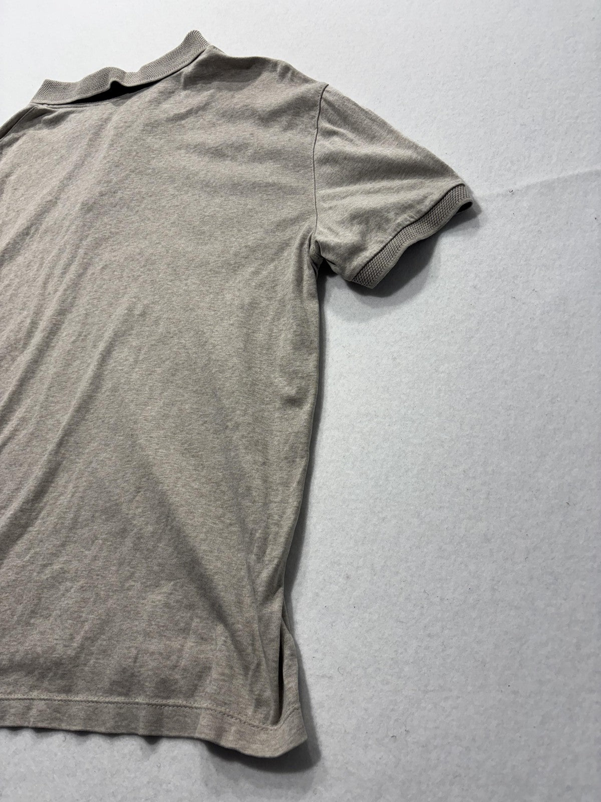Banana Republic Polo Shirt Mens Small Gray Short Sleeve Jersey Cotton Casual