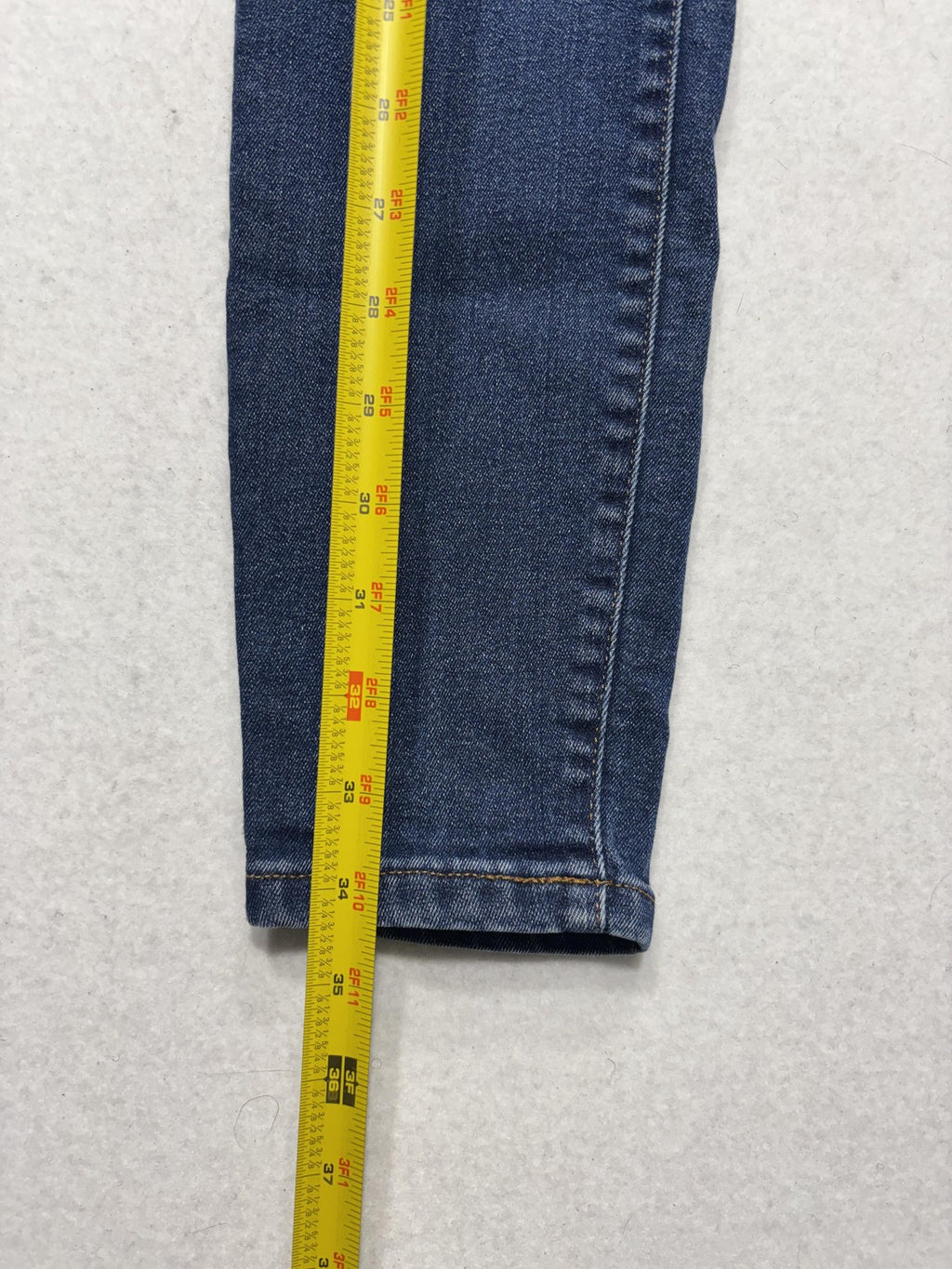 Everlane Jeans Womens 28 Blue Medium Wash Skinny Mid Rise Stretch Denim 28x27