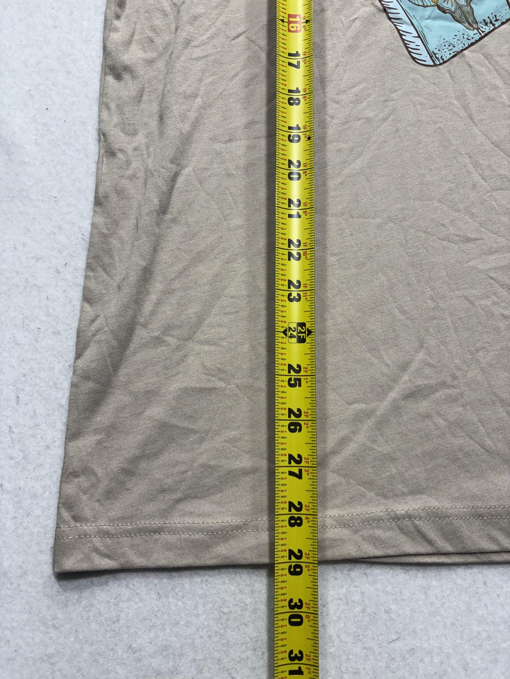 Bella + Canvas Shirt Mens Large Beige Cowboy Light My Fire Graphic Tee Western