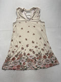 No Boundaries Girls White Floral V Neck Sleeveless Sundress L 11-13 Casual