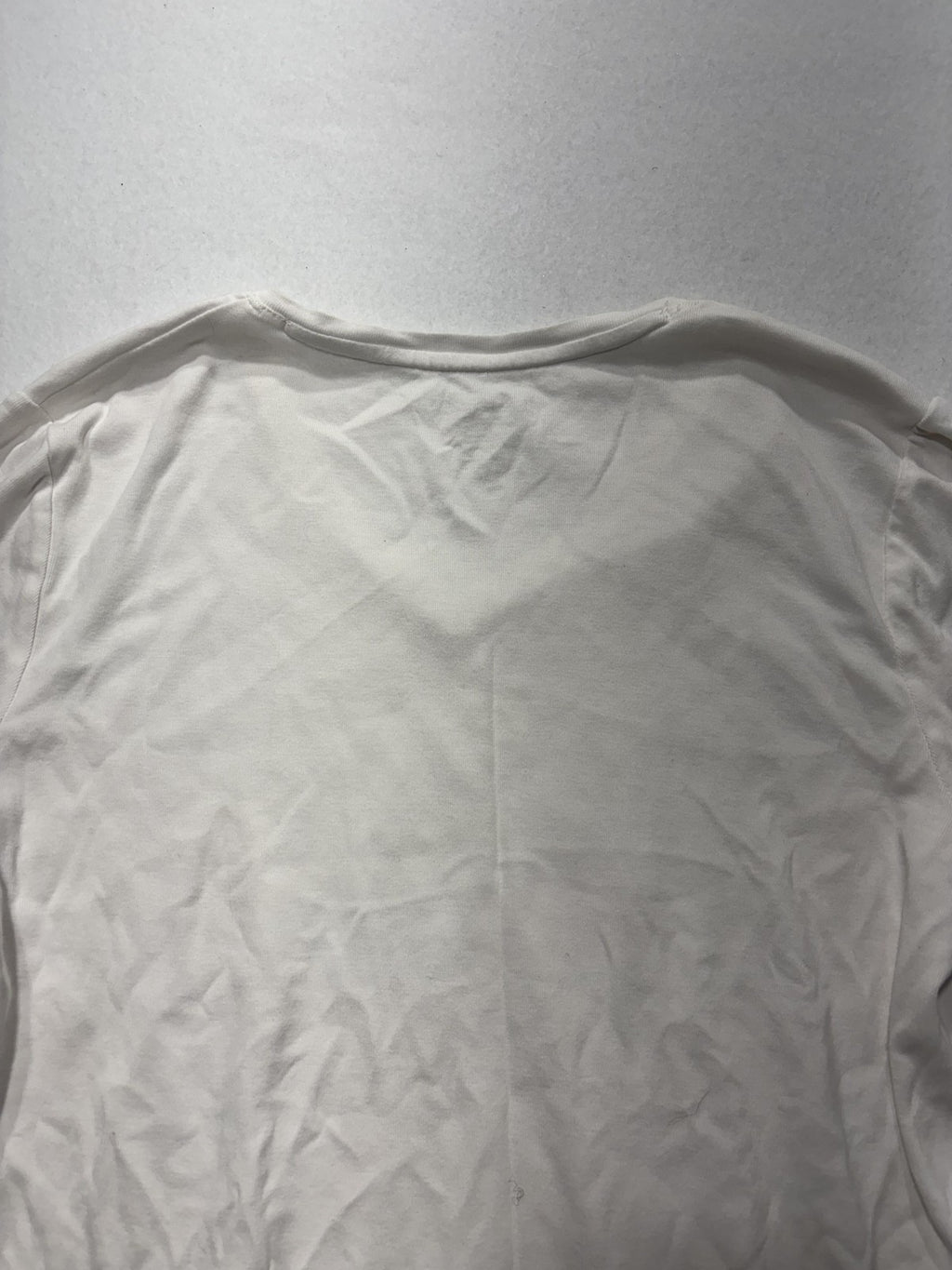 By Chico's Shirt Womens 1 White V Neck Short Sleeve Cotton Tee Basic Casual