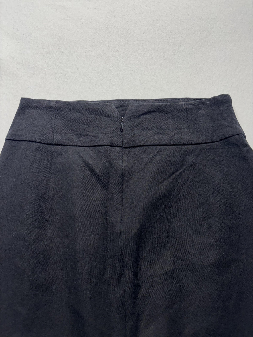Banana Republic Skirt Womens 2 Black Stretch Knee Length Pencil Twill Work