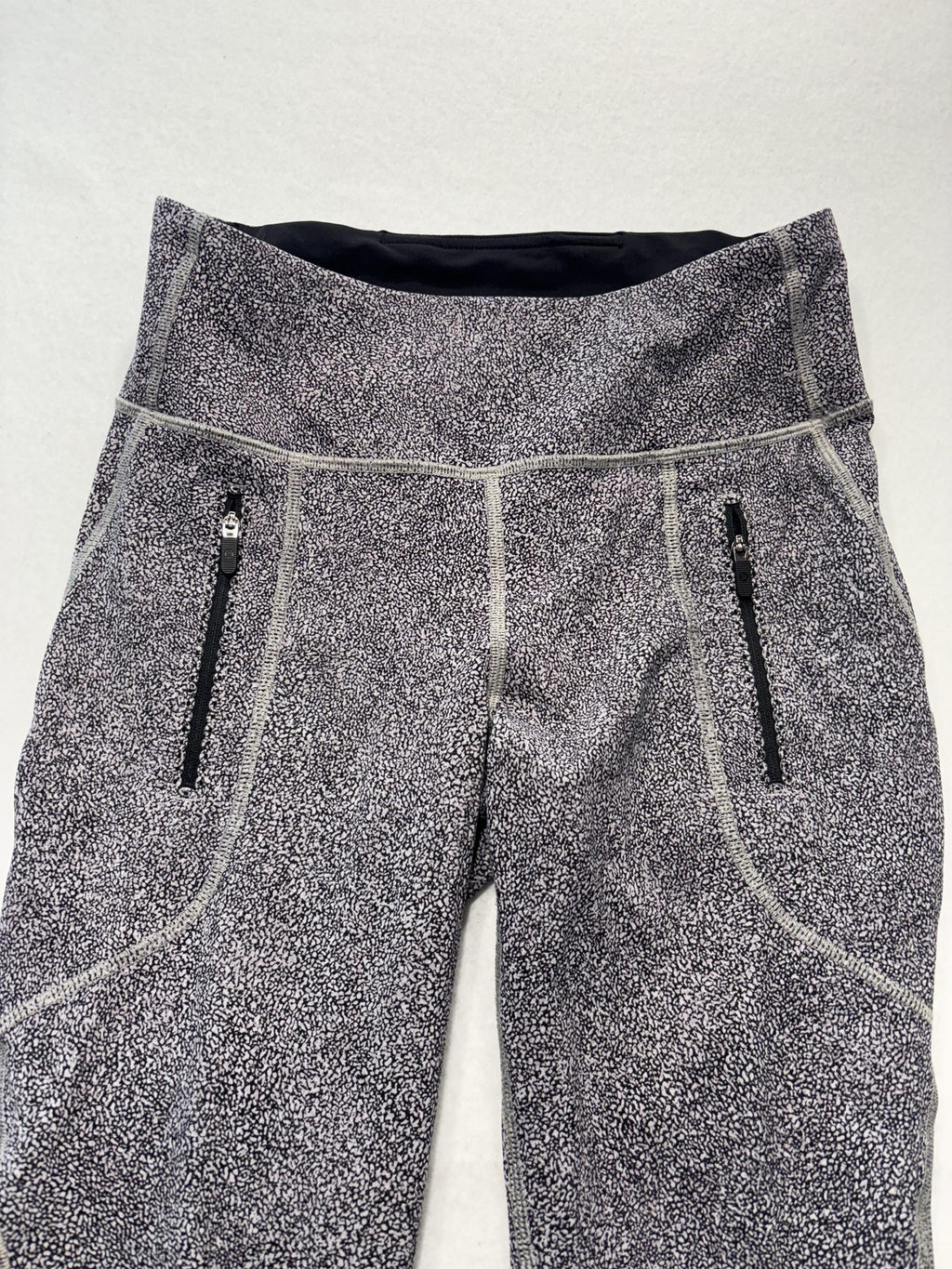 Lululemon Leggings Womens 6 Gray High Rise Cropped 22" Inseam Pocket Running