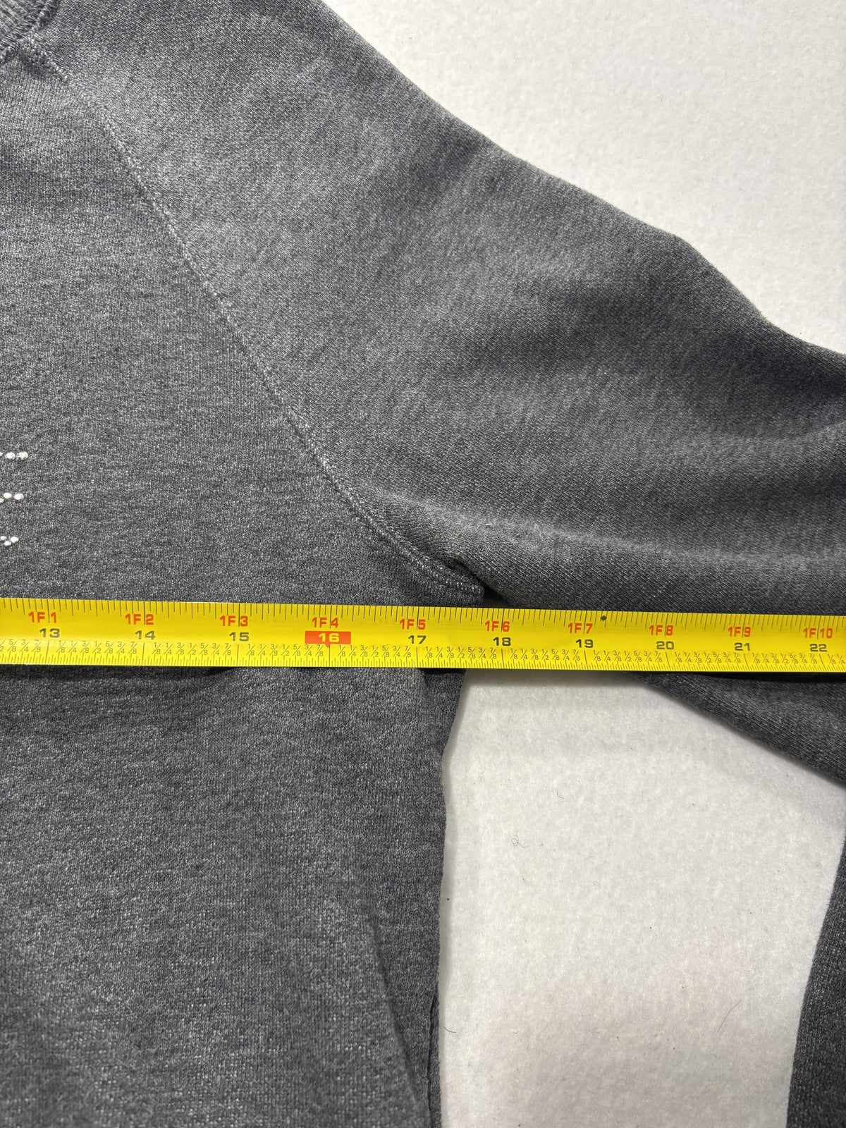 Armani Exchange Sweatshirt Womens Medium Gray Rhinestone Logo Raglan Pullover
