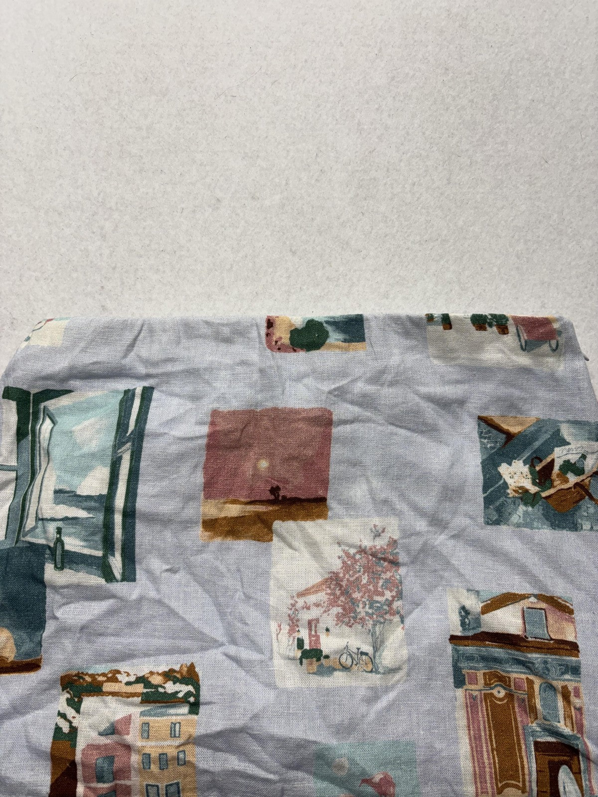 Abercrombie & Fitch Skirt Womens XS Multicolor Linen Scenic Print Mini Casual