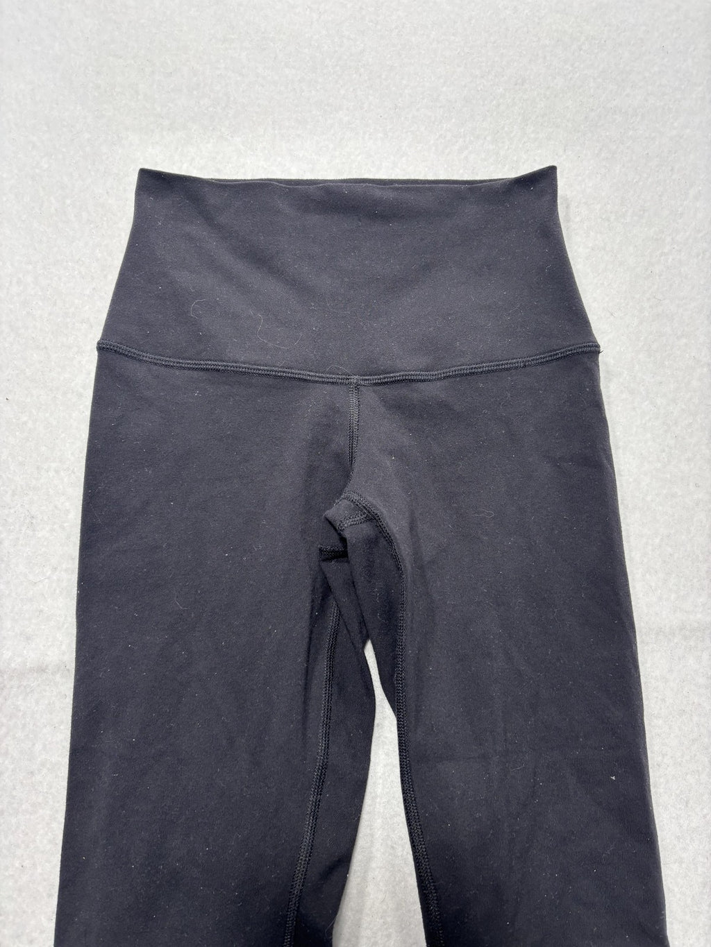 Lululemon Leggings Womens 2 Black High Rise 22" Inseam Cropped Yoga Stretch