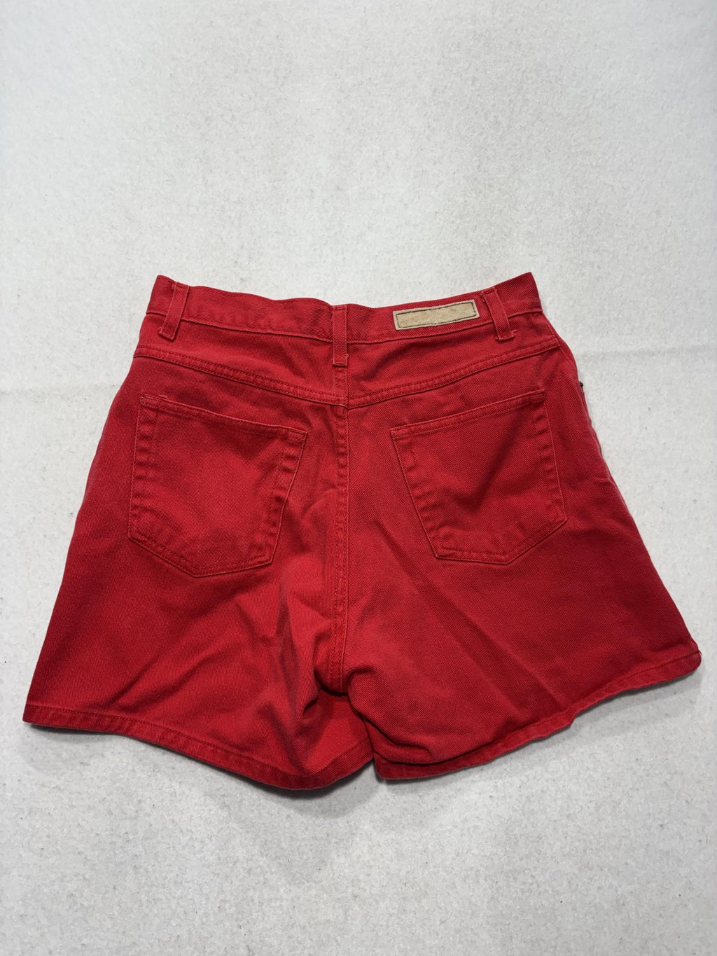 Bill Blass Jeans Shorts Womens 6 Red Denim Mom High Rise 5 Pocket Casual Summer