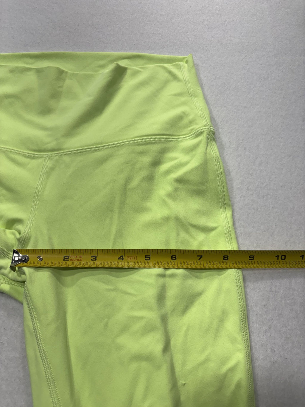 Lululemon Leggings Womens 8 Yellow High Rise Ankle Stretch Yoga Athletic Pants