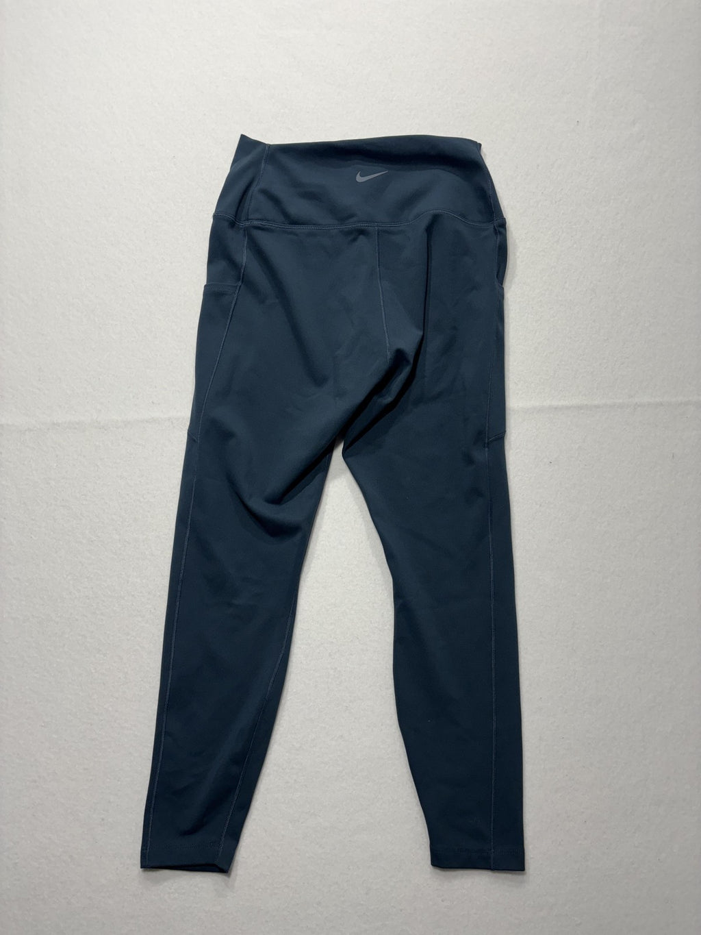 Nike One Leggings Womens Medium Blue Dri-FIT High Rise Pocket Ankle Athletic