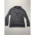 Banana Republic Mens Gray Shawl Collar Henley Sweatshirt Pockets Pullover L