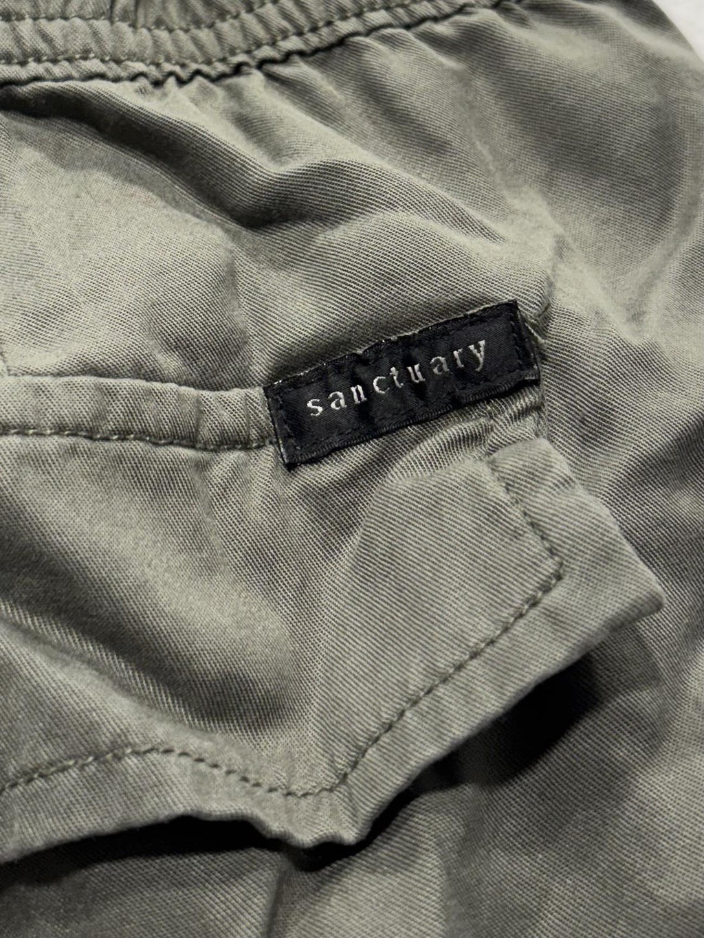 Sanctuary Cargo Pants Womens M Green Lyocell Twill Straight Leg XP9159E1
