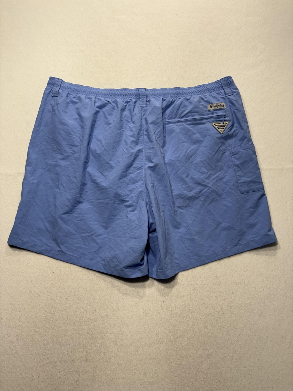 Columbia PFG Omni-Shade Swim Shorts Mens 2XL Blue Fishing Quick Dry Mesh Lined