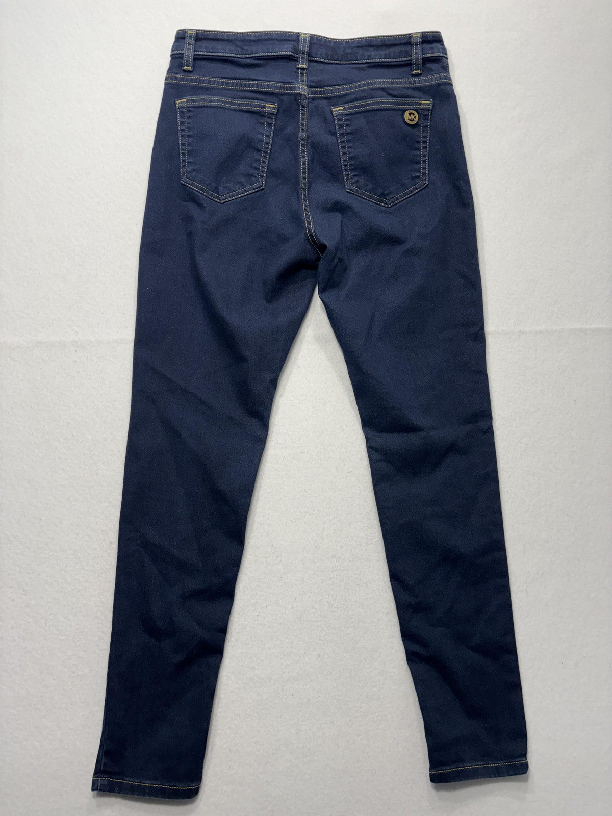 Michael Kors Izzy Skinny Jeans Womens 8 Blue Dark Wash Mid Rise Stretch 30x28.5