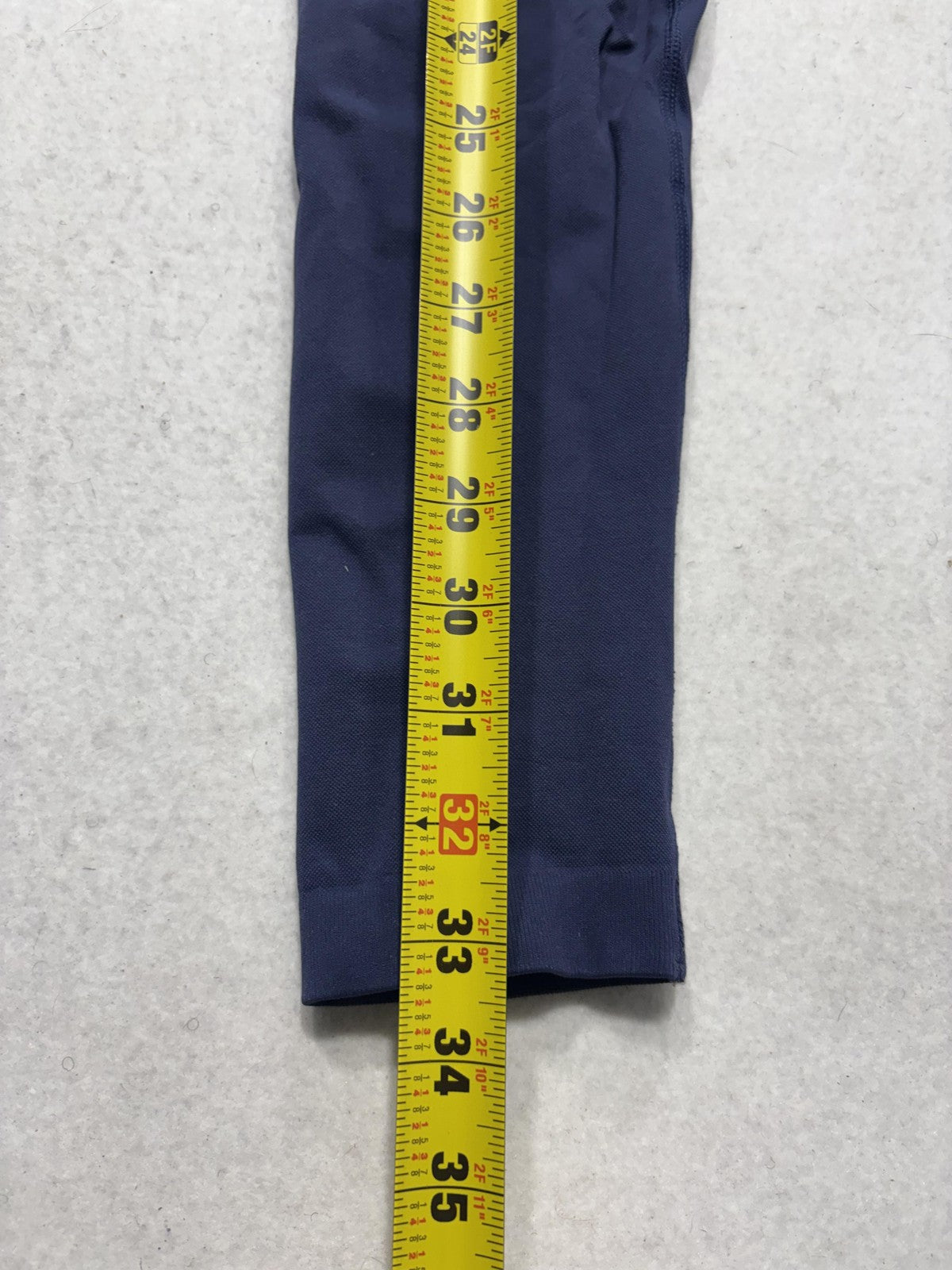 Leggings Womens Medium Blue High Rise 24.5" Inseam Ankle Stretch Yoga Athletic
