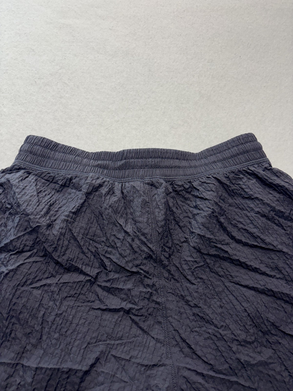Lululemon Running Shorts Womens XXS Black Crinkle 3" Inseam Lined Athletic