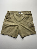Columbia Cargo Shorts Mens 42 Beige 9" Inseam Canvas Relaxed Fit Hiking Outdoor