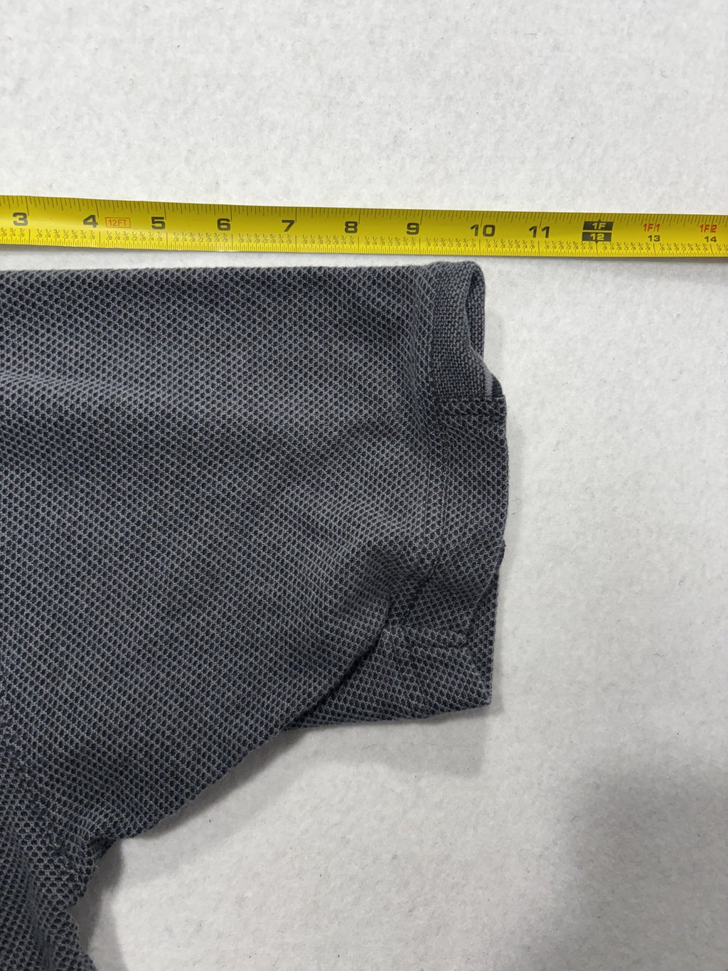 Tommy Bahama Polo Shirt Mens Large Gray Geometric Cotton Knit Short Sleeve Logo