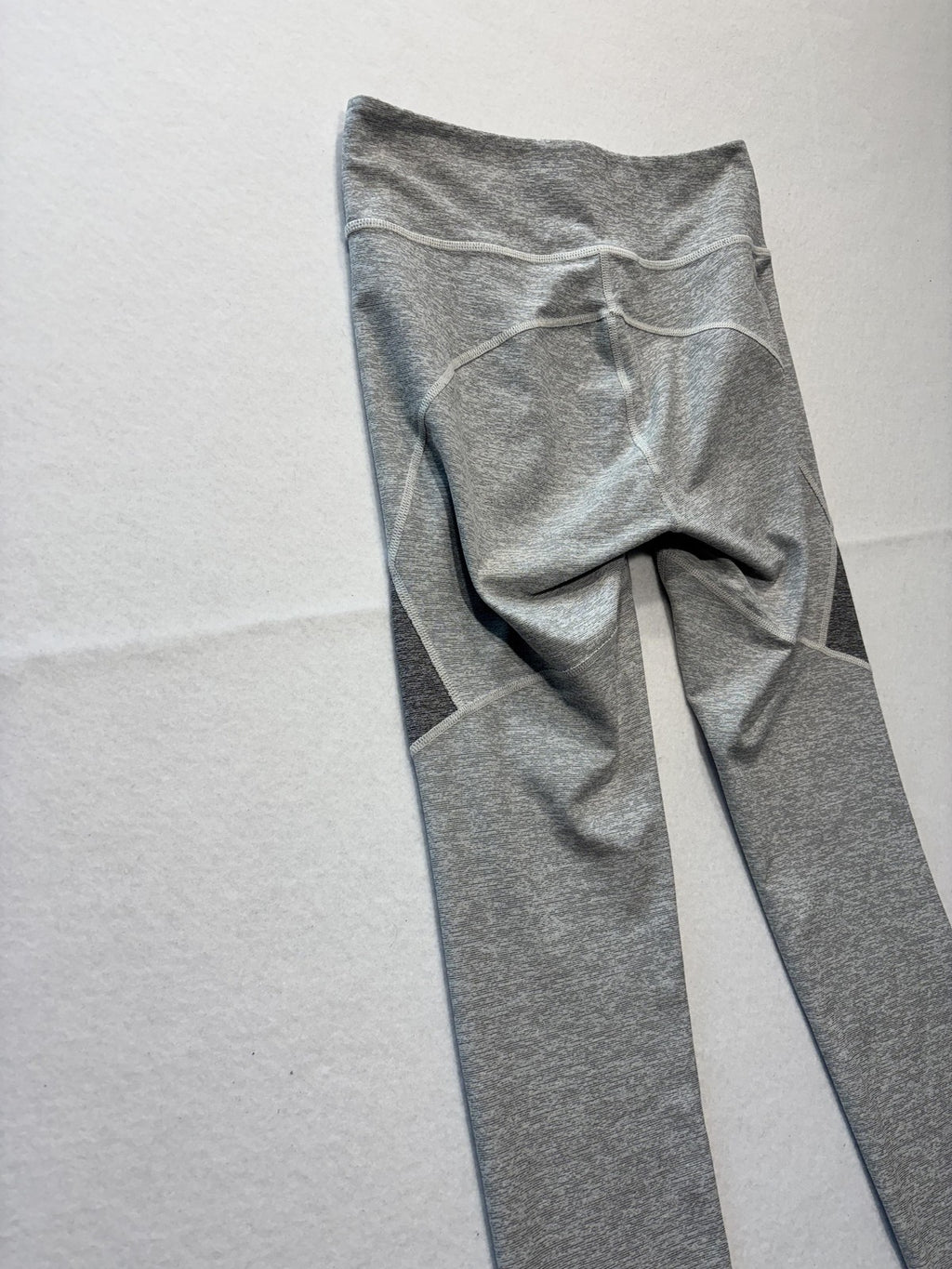 Outdoor Voices Leggings Womens Small Gray Colorblock Stretch Knit Ankle