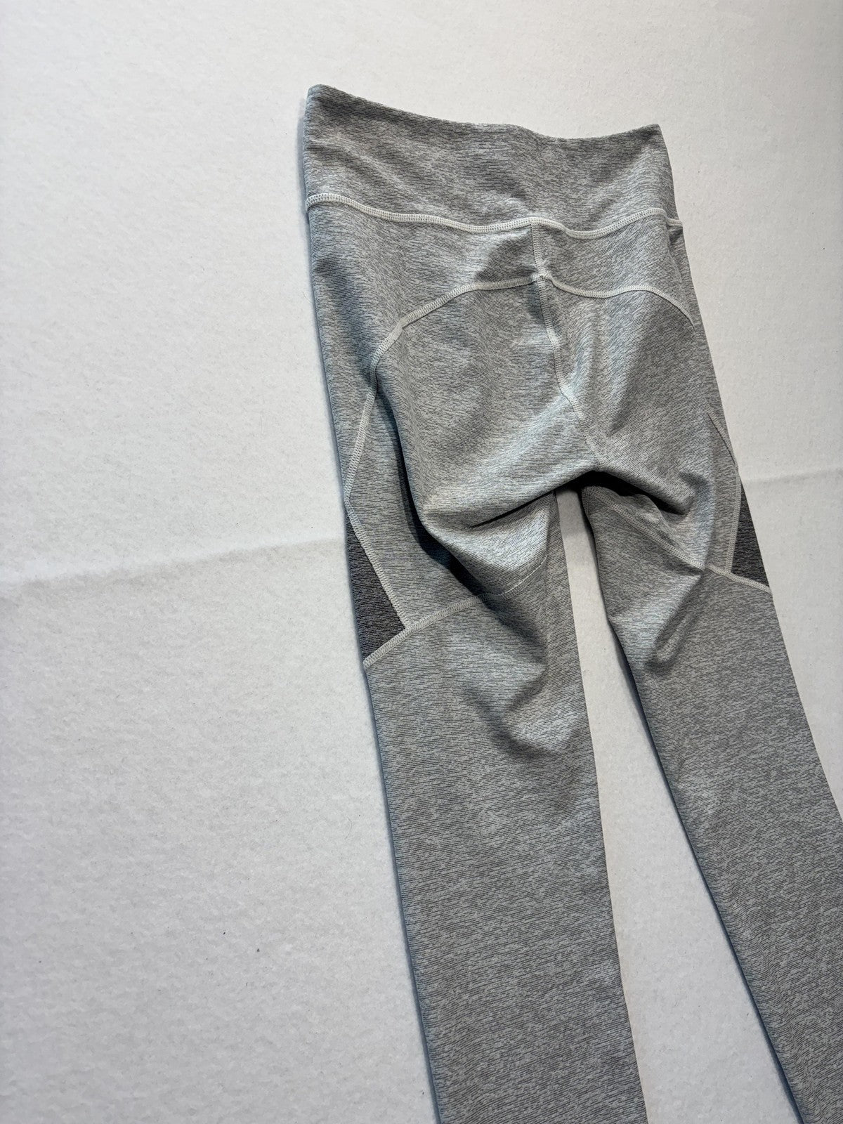 Outdoor Voices Leggings Womens Small Gray Colorblock Stretch Knit Ankle