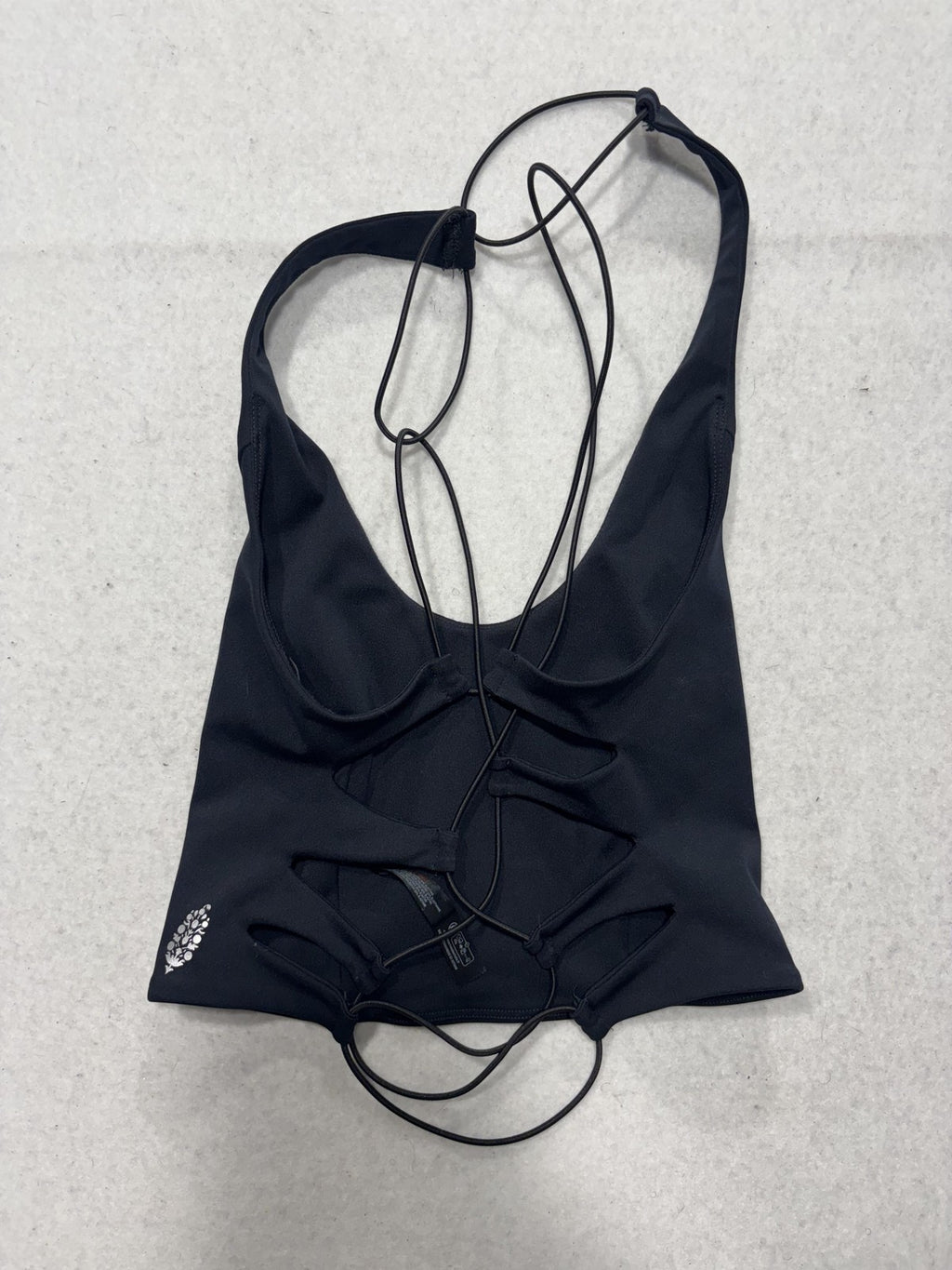 FP Movement Sports Bra Womens XS Black Strappy Crossback Crop Top Athletic Yoga