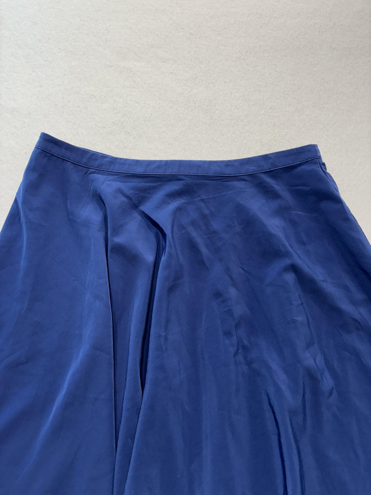 Banana Republic Skirt Womens 4 Blue Pleated Chiffon Knee Length Lined Flowy