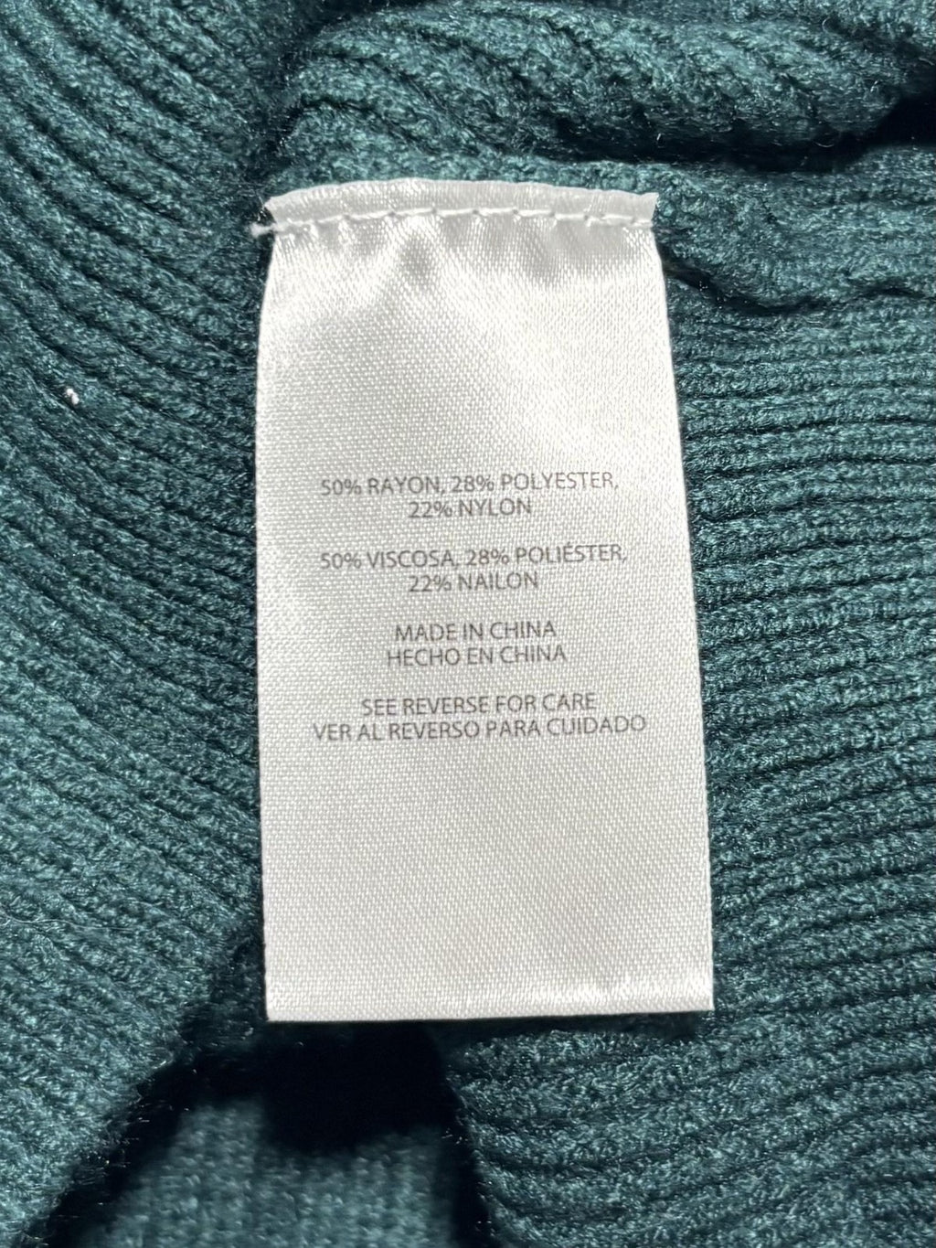 Express Sweater Mens XL Green Ribbed Knit Crew Neck Long Sleeve Pullover Casual